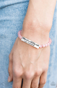 So She Did - Pink Bracelet